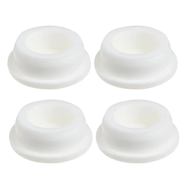 4 Pack Silicone Bathtub And Sink Drain Plugs White Universal Bath Stopper Smooth Leak Proof Seal No Sweat Setup Keeps Water Locked Down Tight For Every Home Project