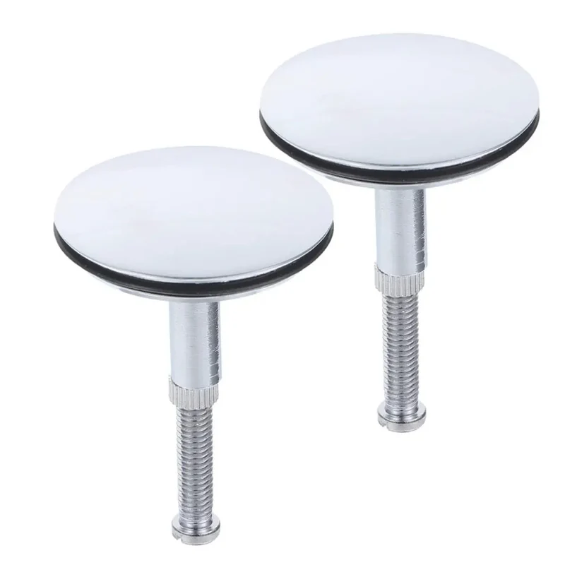 Badass Brass Bathtub Drain Plug Two Pack With Dead Nuts Tight Rotating Flat Seal For Zero Drip Leak Control And Solid Bathroom Upgrade Set