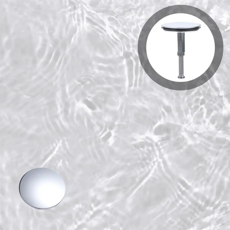 Badass Brass Bathtub Drain Plug Two Pack With Dead Nuts Tight Rotating Flat Seal For Zero Drip Leak Control And Solid Bathroom Upgrade Set