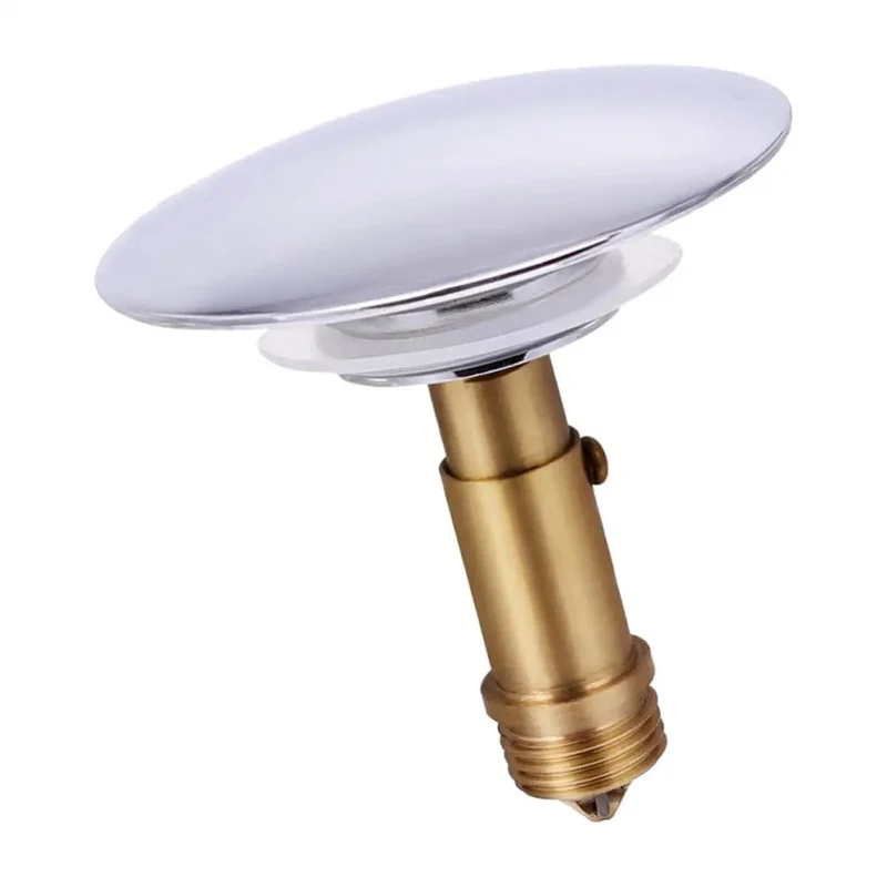 Top Shelf Copper Bathtub Drain Stopper With Nifty Bounce Feature Slick Sink Plug For Tub Heavy Duty Build Solid Construction Effortless Control For Warm Baths And Reliable Daily Use