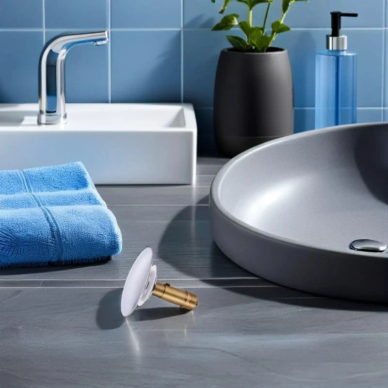 Top Shelf Copper Bathtub Drain Stopper With Nifty Bounce Feature Slick Sink Plug For Tub Heavy Duty Build Solid Construction Effortless Control For Warm Baths And Reliable Daily Use