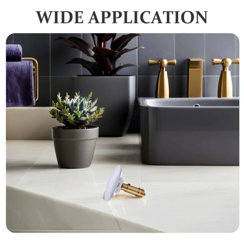 Top Shelf Copper Bathtub Drain Stopper With Nifty Bounce Feature Slick Sink Plug For Tub Heavy Duty Build Solid Construction Effortless Control For Warm Baths And Reliable Daily Use