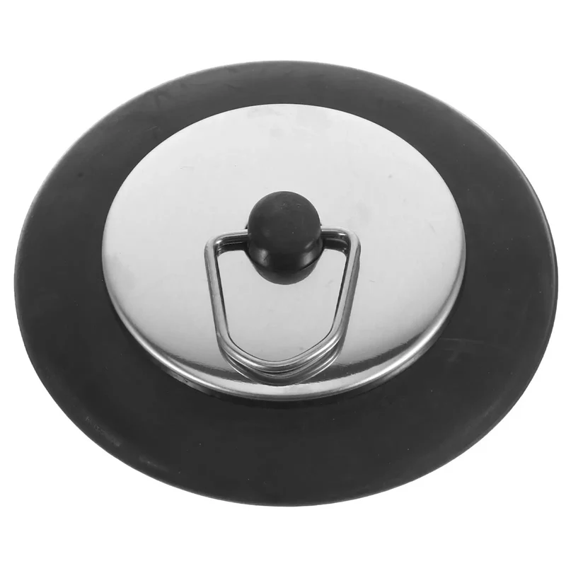 Stainless Steel Rubber Bathtub Drain Plug With Lock Tight Seal Blocks Leaks And Kills Smells For Sink Tub Stopper Hassle Free Install Robust Design Slip Resistant Heavy Duty Tub Plug Set
