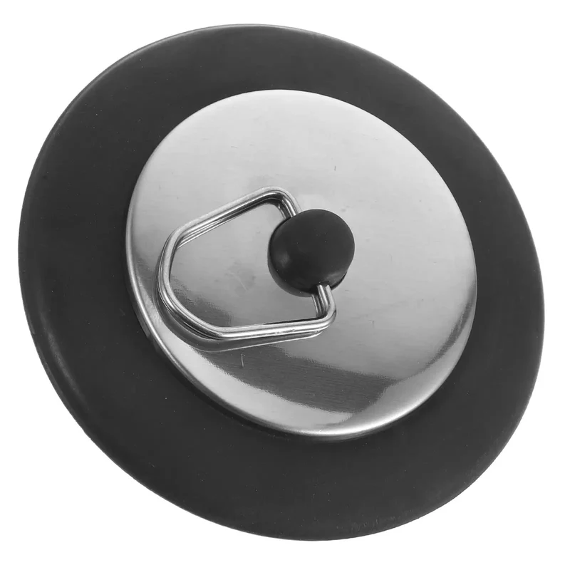 Rubber Bathtub Drain Stopper Plug With Stainless Steel Seal Delivers Slick Grip And No Sweat Setup For Tight Water Blockage And Hassle Free Bathroom Cleanup Ideal Daily Tub Maintenance Fix