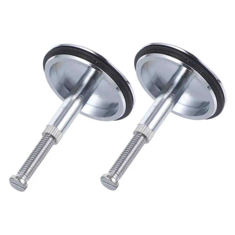 2 Piece Heavy Duty Brass Bathtub Drain Stopper With Smooth Spin Rotating Lever And Snug Flat Seal Gasket Built Like A Tank Totally Waterproof Leak Free Sink Plug Fits Just Any Tub