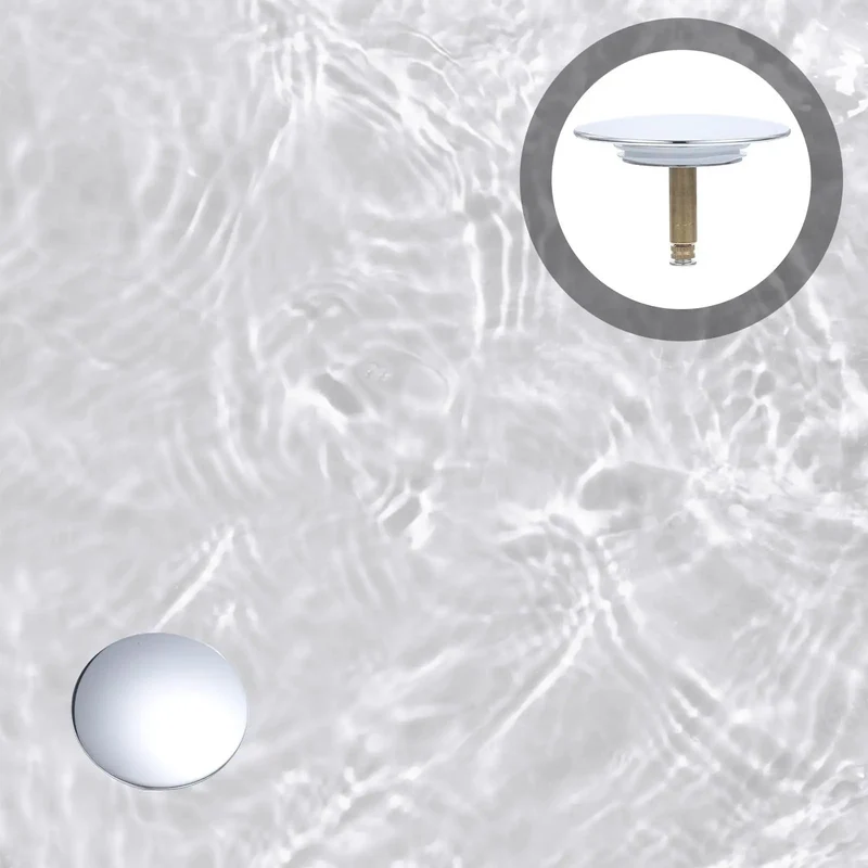 Heavyweight Copper Bathtub Drain Stopper Rotary One Press Sealing Thickened High Grade Copper Plug Bathroom Tub Anti Crack Smooth Touch Zero Leaks Easy Install Rock Solid Construction Game Winner