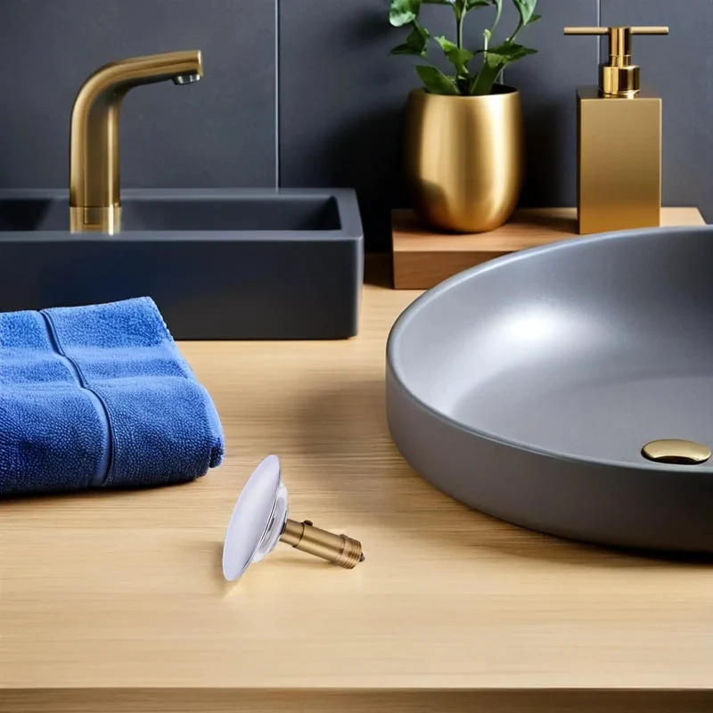 Copper Pop Up Bathtub Plug With Creative Bounce Design Drain Plug For Bathroom Sink Kitchen Tub Stoppers Heavy Duty Precision Seal Stops Leaks Like A Dream