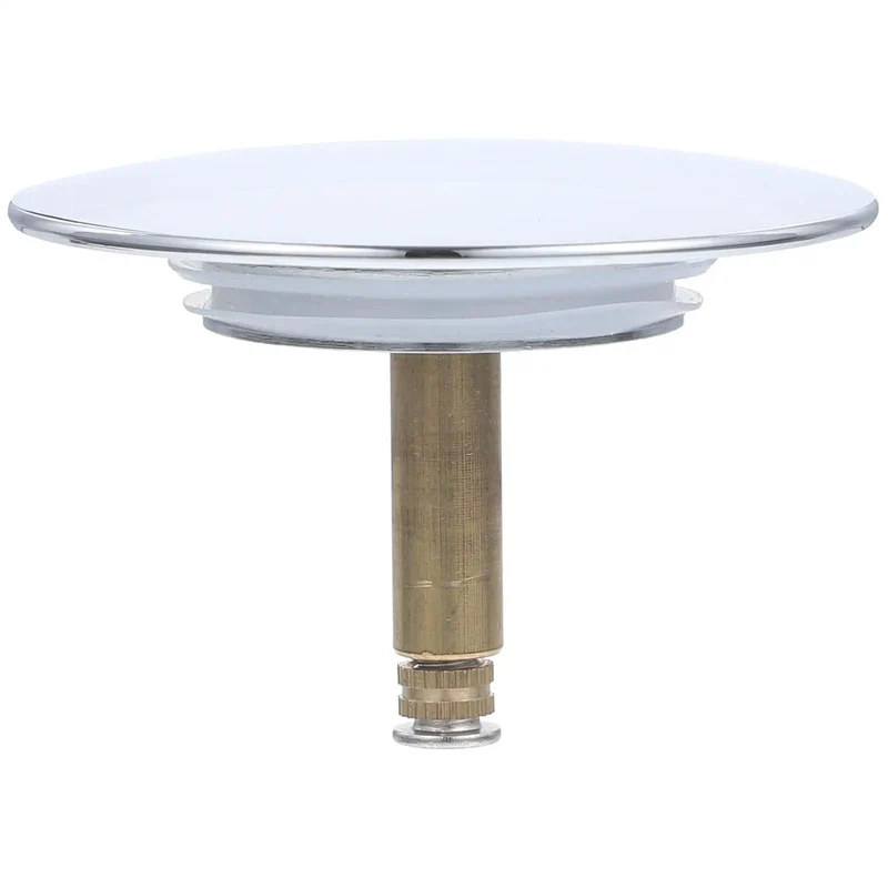 Heavy Duty Copper Tub Drain Stopper And Hair Catcher Straight Up Reliable One Press Rotary Seal Bathtub Plugs Built Tough To Stop Clogs Fast Bathroom Essential