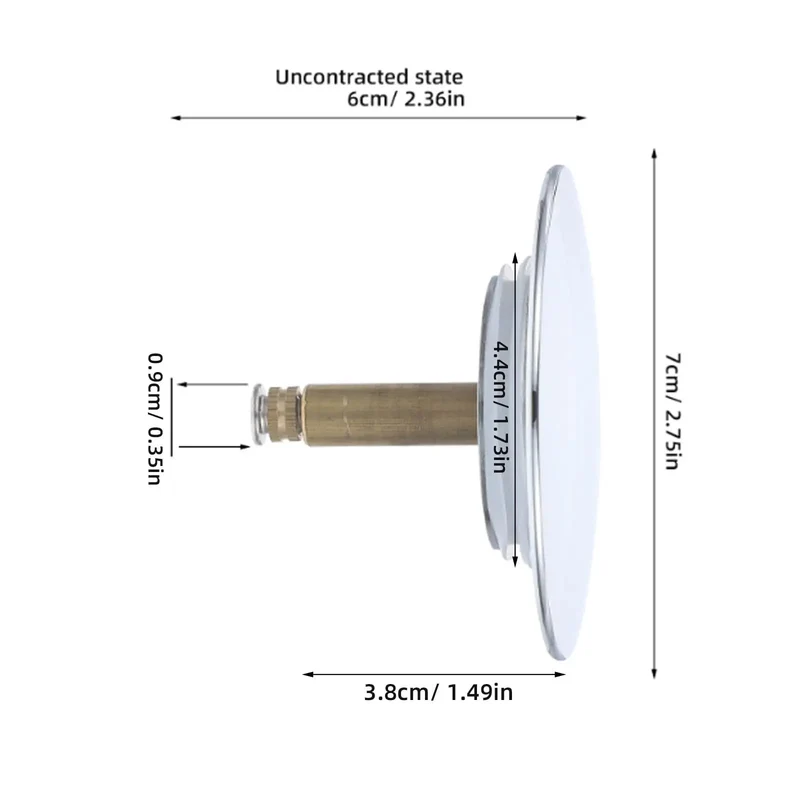 Heavy Duty Copper Tub Drain Stopper And Hair Catcher Straight Up Reliable One Press Rotary Seal Bathtub Plugs Built Tough To Stop Clogs Fast Bathroom Essential