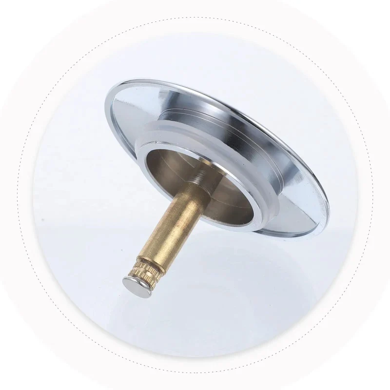Heavy Duty Copper Tub Drain Stopper And Hair Catcher Straight Up Reliable One Press Rotary Seal Bathtub Plugs Built Tough To Stop Clogs Fast Bathroom Essential