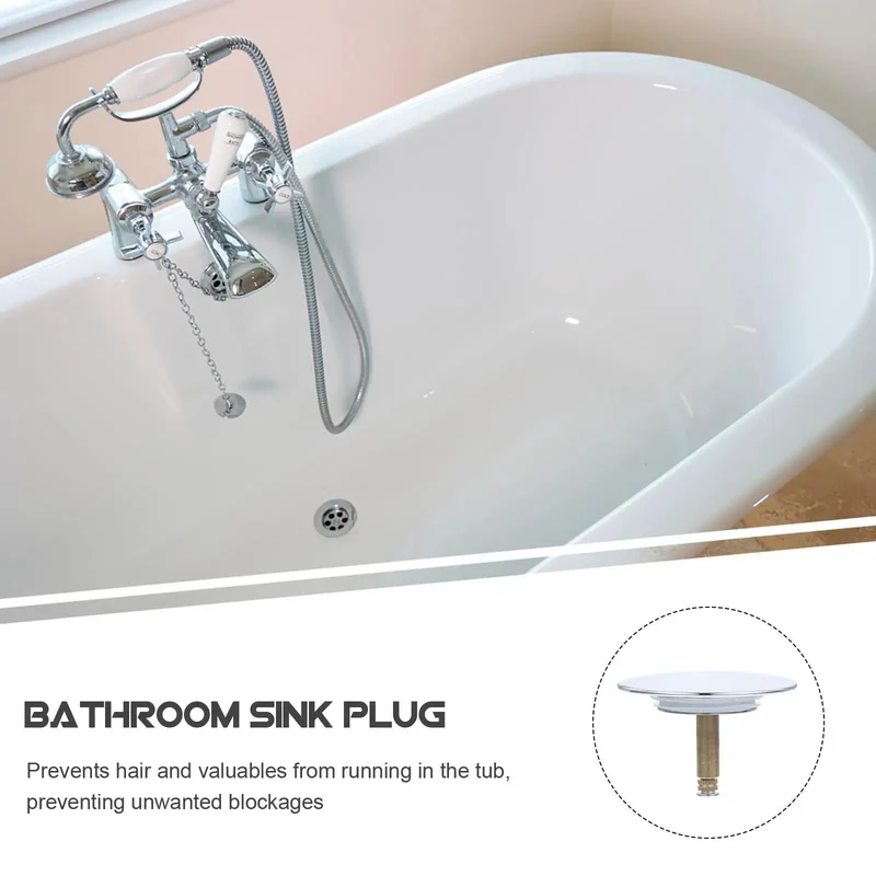 Heavy Duty Copper Tub Drain Stopper And Hair Catcher Straight Up Reliable One Press Rotary Seal Bathtub Plugs Built Tough To Stop Clogs Fast Bathroom Essential