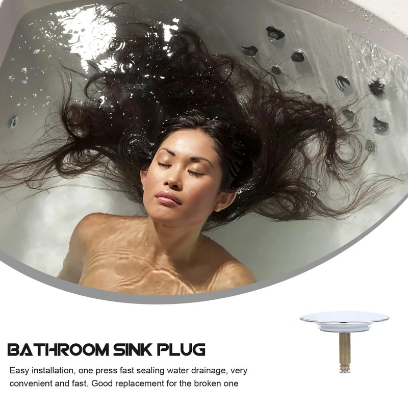 Heavy Duty Copper Tub Drain Stopper And Hair Catcher Straight Up Reliable One Press Rotary Seal Bathtub Plugs Built Tough To Stop Clogs Fast Bathroom Essential