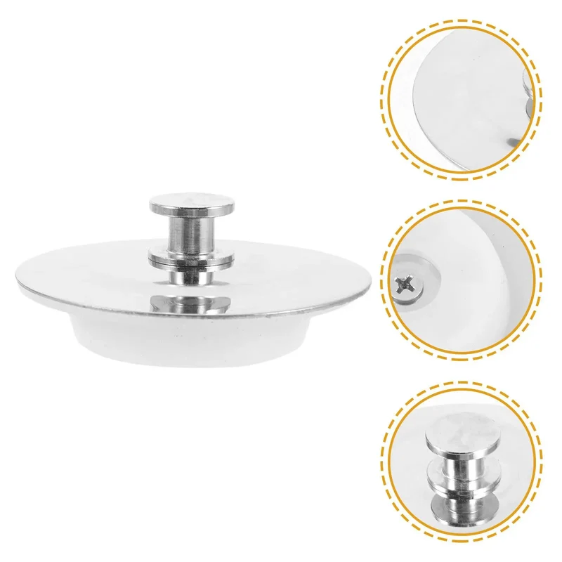 Rock Solid Silicone And Stainless Steel Bathtub Drain Plug Fits 42 To 44 Mm Holes Zero Hassle Easy Click Swap Catches Hair And Gunk Fast Keeps Your Tub Spotless Always