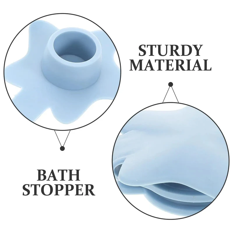 Two Piece Star Shape Silicone Tub Drain Plug For Bathtubs And Sinks With Adjustable Clamps That Grips Tight To Stop Leaks Works Like A Charm While Adding A Cute Splash To Your Wash Day And Keeps Everything Secure Without Any Drip Drama