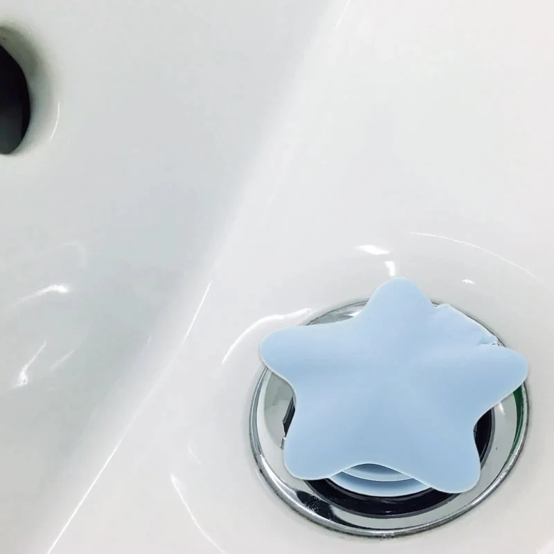 Two Piece Star Shape Silicone Tub Drain Plug For Bathtubs And Sinks With Adjustable Clamps That Grips Tight To Stop Leaks Works Like A Charm While Adding A Cute Splash To Your Wash Day And Keeps Everything Secure Without Any Drip Drama