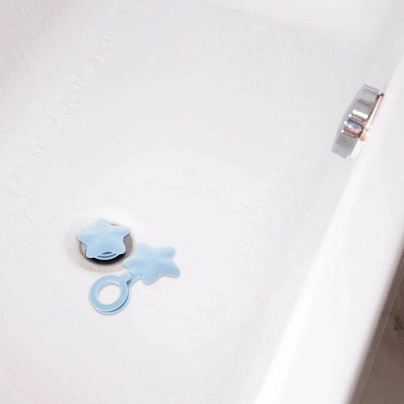Super Durable Two Piece Silicone Star Shaped Bathtub Drain Plug Stopper Delivers A Solid Leak Resistant Seal That Quells All The Drips And Brings A Nifty Playful Vibe To Your Family Home Bath Routine Or Laundry Sink
