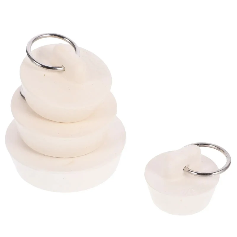Heavy Duty Rubber Bathtub Drain Stopper With Sturdy Pull Ring Handle And Sink Plug Insert For Dead Simple Zero Leak Sealing Hassle Free Bathroom Fixture Upgrade Drop Right In
