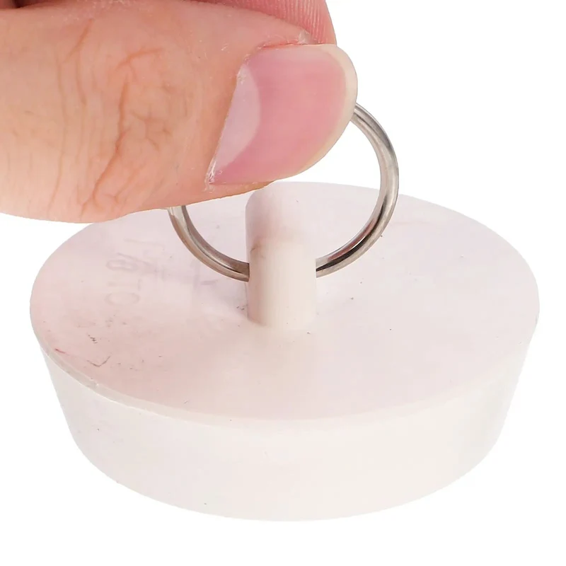 Rugged Rubber Bathtub Drain Plugs With Pull Tab For Vessel Sinks No Sweat Universal Reliable Water Guard Quick Swap Shower Basin Stopper Four Piece Pack