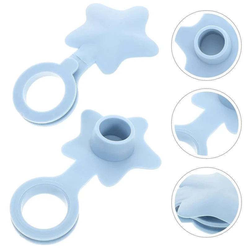 Badass Silicone Star Bathtub Drain Plug Set of Two Covers With Flat Profile Fit and Easy Grab-and-Go Setup to Seal Off Your Tub Efficiently and Keep Things Clean and Dry