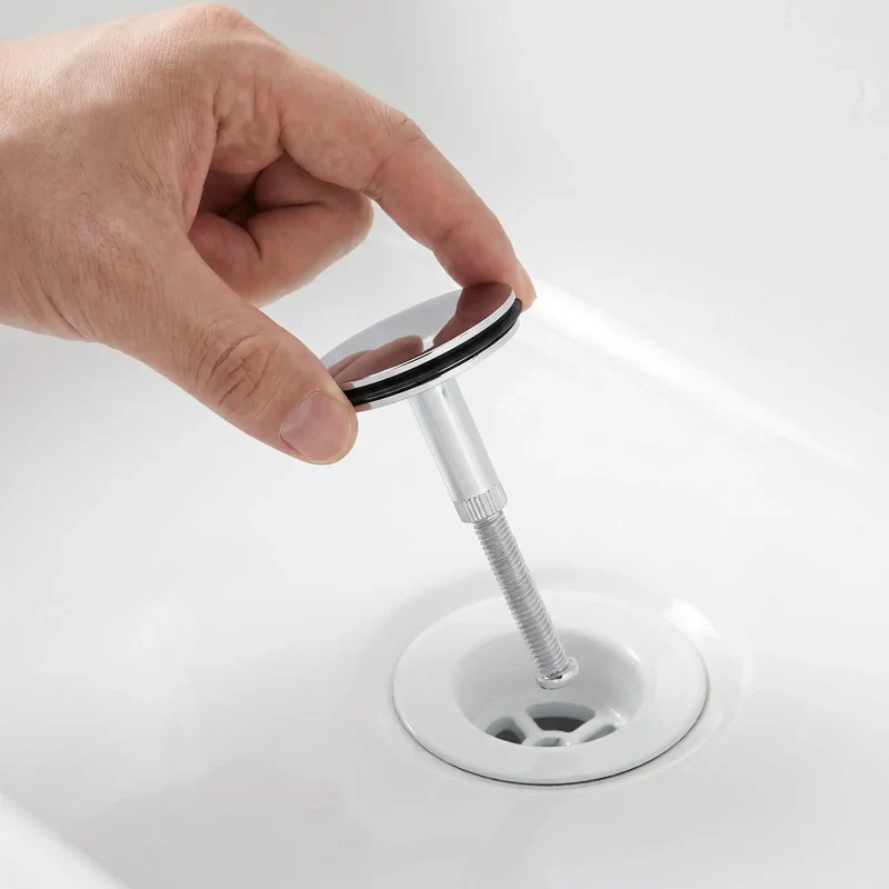 Slick Copper Bathtub Drain Stopper With Removable Hair Strainer Basket Universal Flush Plug For No Sweat Installation And Heavy Duty Performance That Keeps Your Bathroom Flowing Smoothly All Day Long