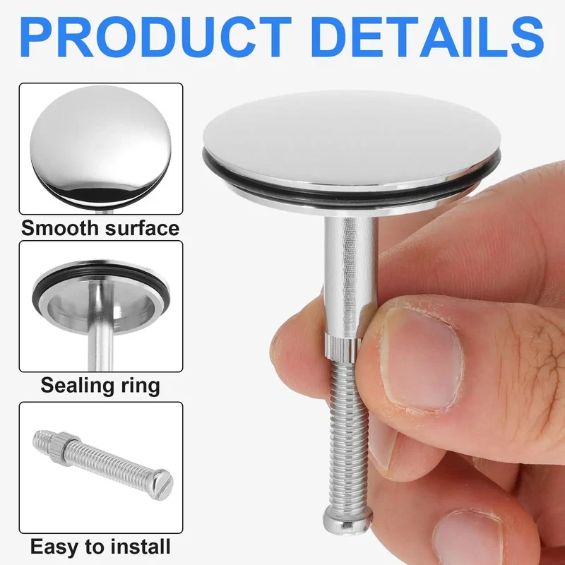 Rock Solid Copper Rotary Bathtub Drain Plug With Tight Press Seal And Smart Filter Screen For Zero Drip Shutoff And Smooth Rapid Water Flow As A Quick Swap Replacement Tub Stopper