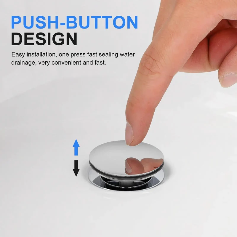 Rock Solid Copper Rotary Bathtub Drain Plug With Tight Press Seal And Smart Filter Screen For Zero Drip Shutoff And Smooth Rapid Water Flow As A Quick Swap Replacement Tub Stopper