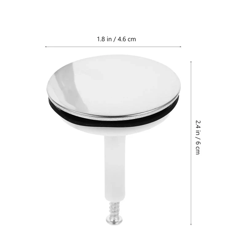 Top Shelf Bathtub Drain Stopper with Rotating Design and Heavy Duty Silicone Seal Ring for Universal Tub Plug Zero Leak Drama Easy Adjust Decorative Bubble Catcher Accessory