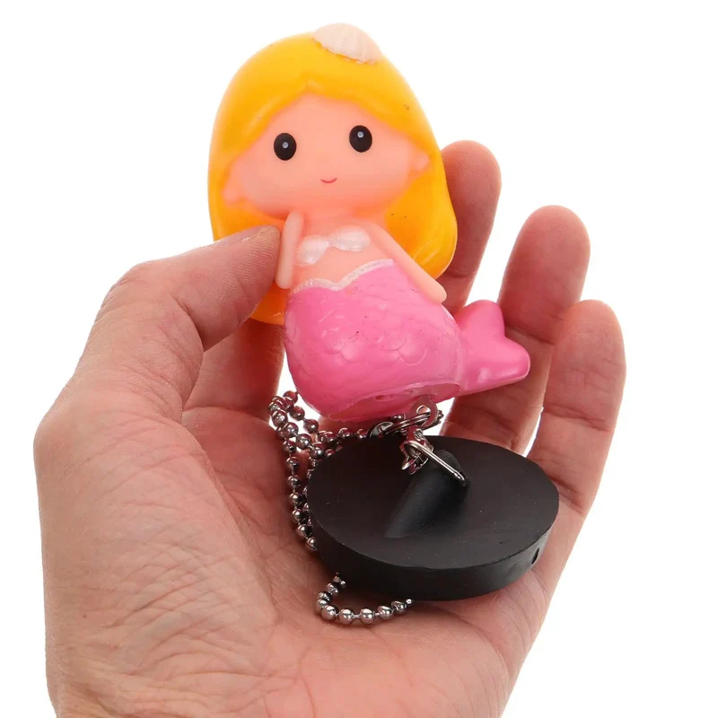 Zero Drama Mermaid Bathtub Stopper Rubber Plug With Handy Chain For Easy Drainage Works Wonders In Sink Tub Or Shower All Day Reliability Drip Proof Seal Keeps Things Tight So You Get The Job Done Right Every Single Time