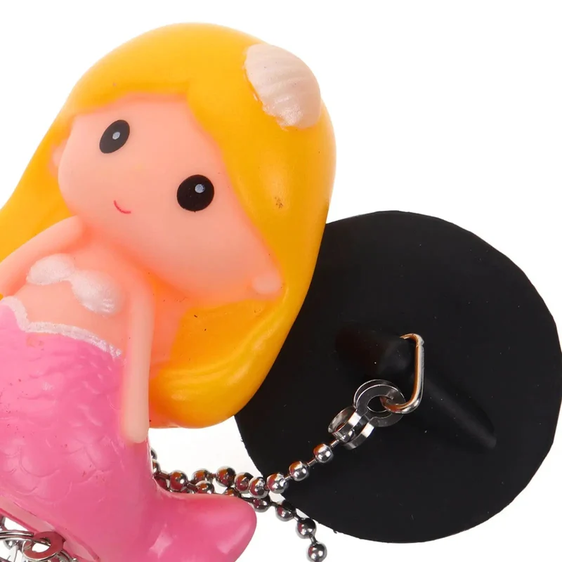 Top Notch Rubber Bathtub Stopper With Heavy Duty Pull Chain For No Sweat Drain Blocking Reusable Bathroom Tub Plug Waterproof Bath Sealer Leak Free Home Essential
