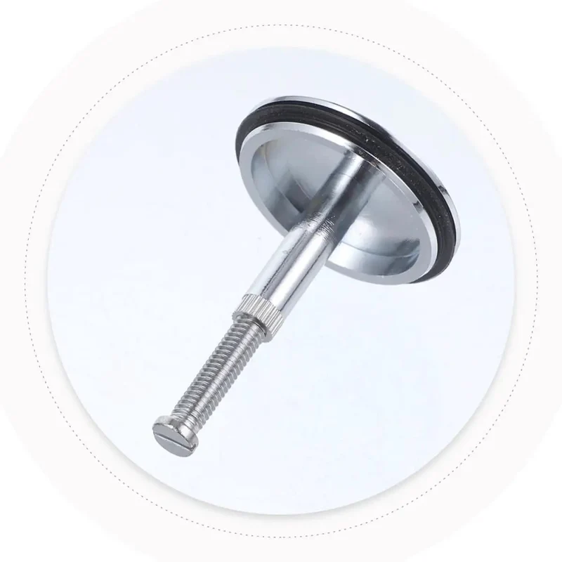2pc Slick Brass Bathtub Drain Stopper With Rotating Flat Seal Design Hella Durable Construction Top Notch Bathroom Replacement Plug For Tub Overflow And Everyday Home Fixes