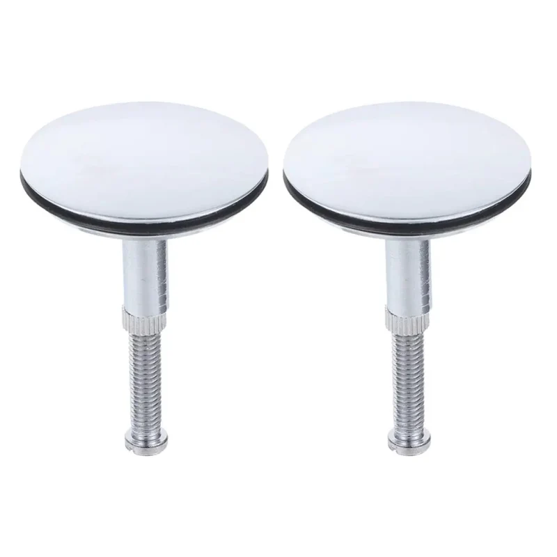 2 Pack Brass Bathtub Drain Plug With Rotating Design And Flat Seal For Sink Stopper Anti Clog Debris Guard Universal Bath Tub Strainer Filter Basket That Fits Most Basins A Total Game Changer For Your Plumbing
