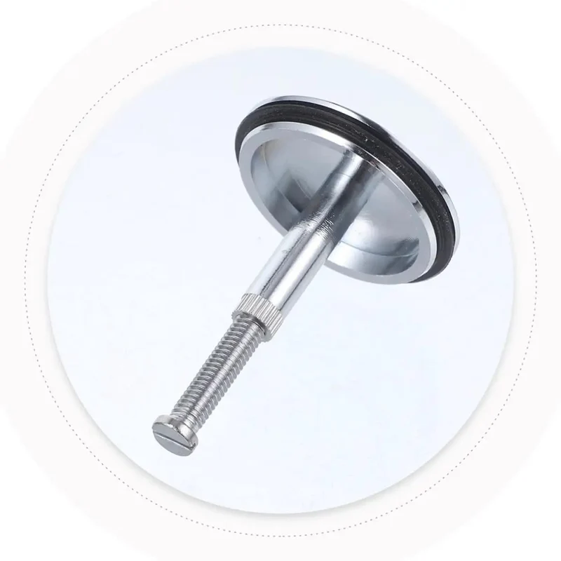 2 Pack Solid Brass Bathtub Drain Plug With Smooth Rotating Handle And Leak Proof Flat Seal Bath Catcher Holds Water Dead Tight Zero Hassle For Quick Bathroom Renovation Jobs