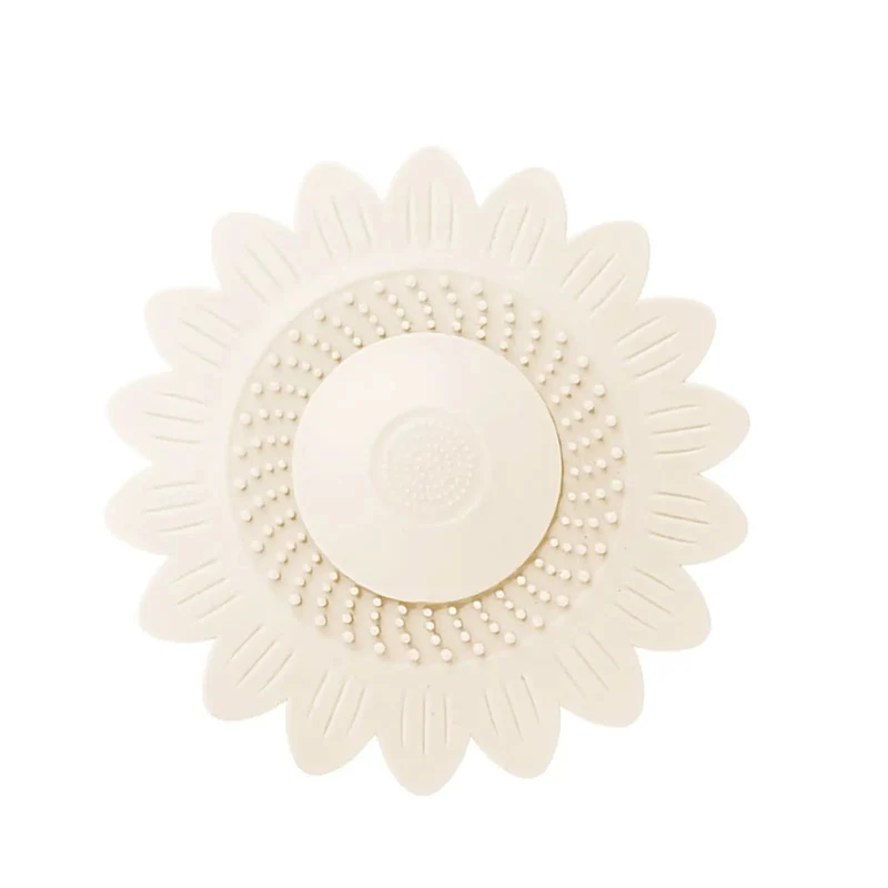 White Flower Silicone Drain Plug Snaps Right On To Bust Pipe Clogs And Trap Stray Hairs While Locking Water Tight For Fussless Sink Or Tub Maintenance That Really Delivers
