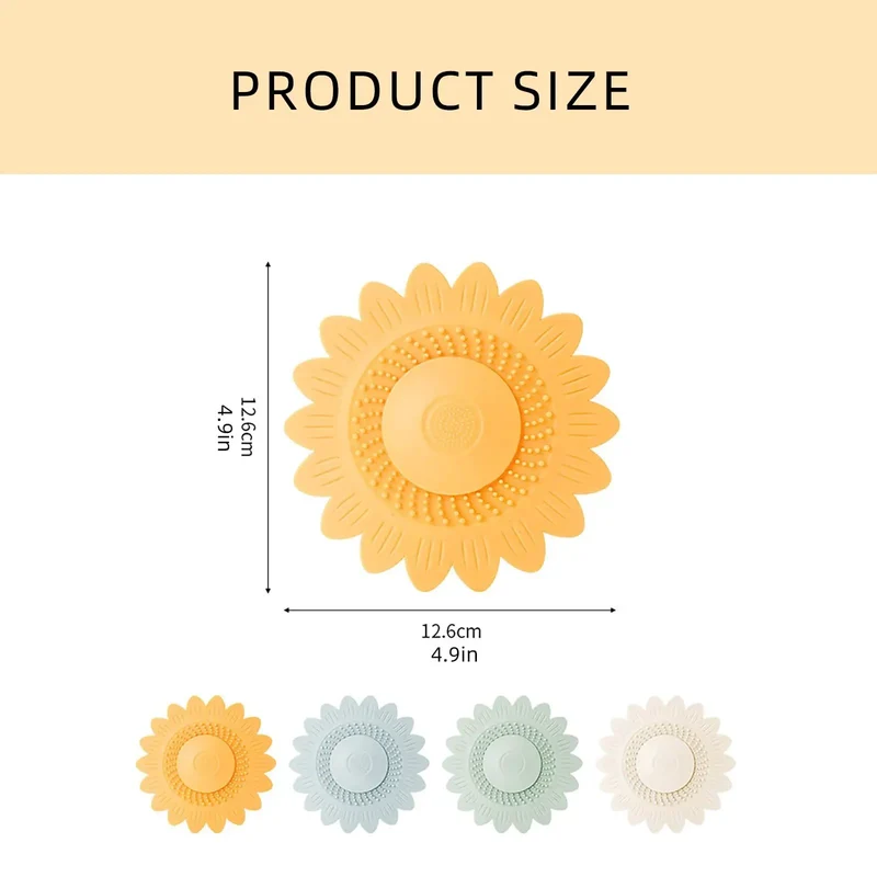 White Flower Silicone Drain Plug Snaps Right On To Bust Pipe Clogs And Trap Stray Hairs While Locking Water Tight For Fussless Sink Or Tub Maintenance That Really Delivers