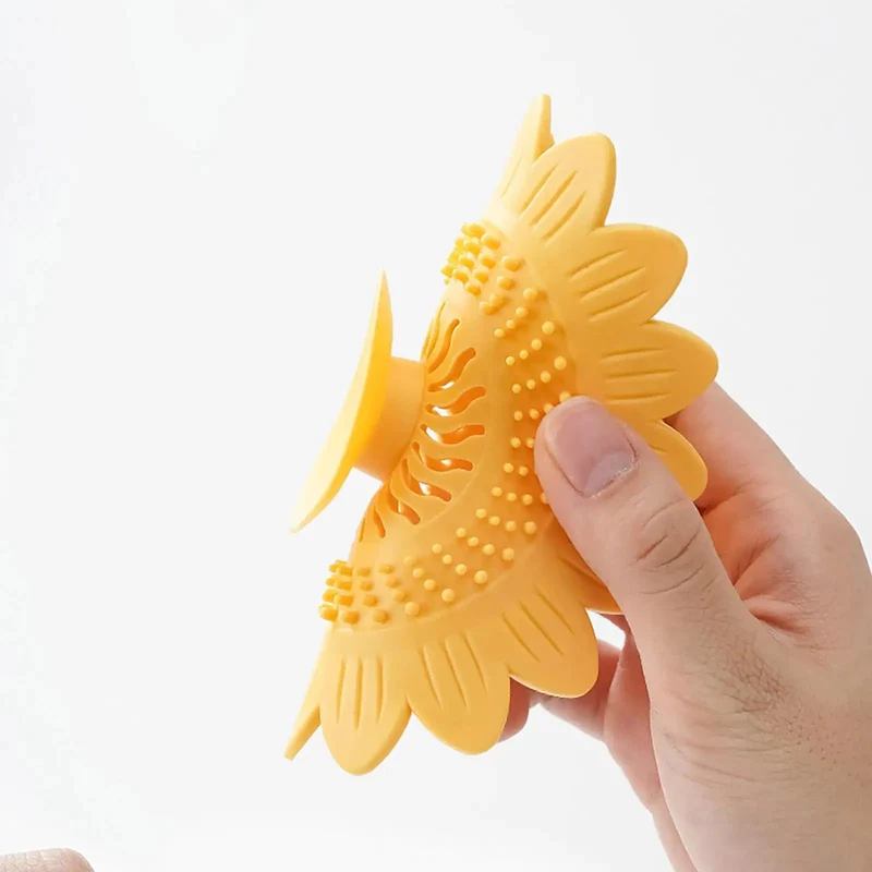 White Flower Silicone Drain Plug Snaps Right On To Bust Pipe Clogs And Trap Stray Hairs While Locking Water Tight For Fussless Sink Or Tub Maintenance That Really Delivers