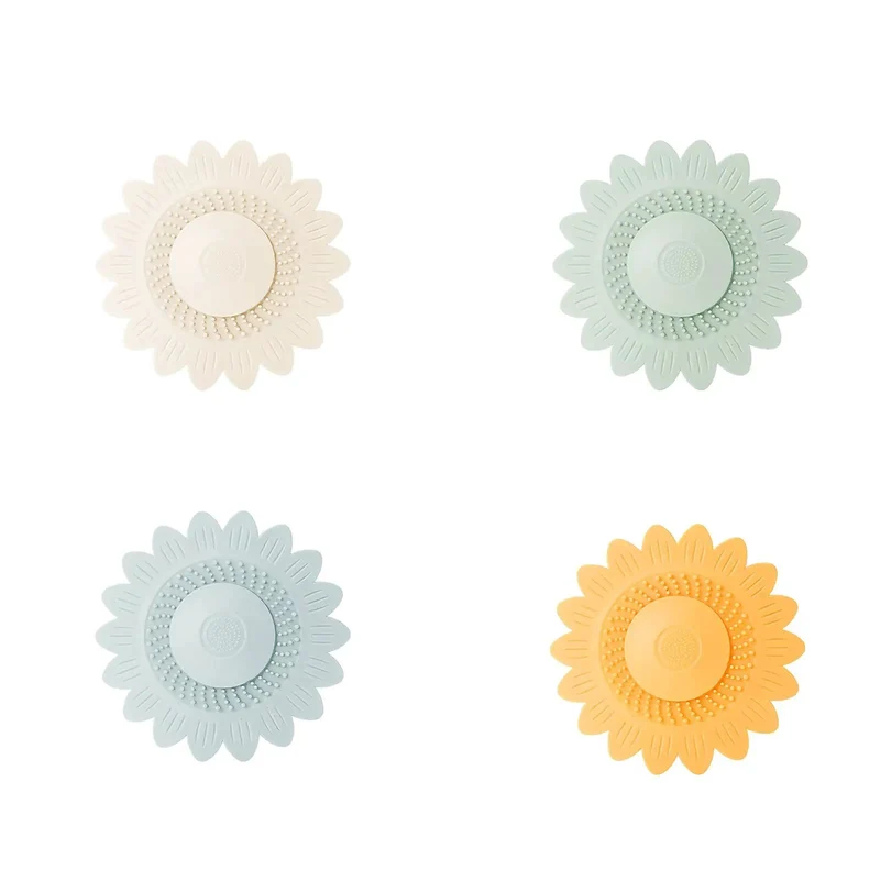 White Flower Silicone Drain Plug Snaps Right On To Bust Pipe Clogs And Trap Stray Hairs While Locking Water Tight For Fussless Sink Or Tub Maintenance That Really Delivers