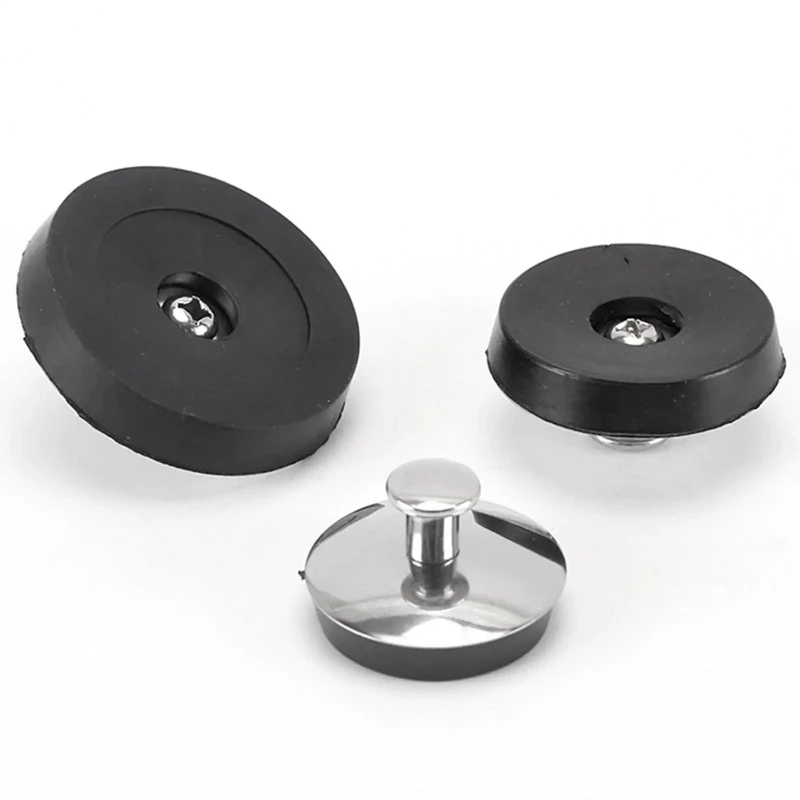 Universal Fit Bath Plug Stainless Steel Drain Stopper Natural Rubber Seal Heavy Duty Bathtub Basin Sink Waste Plug Grommet Kitchen Overflow Cover Durable Leak Proof Drain Gadget Home Must Haves