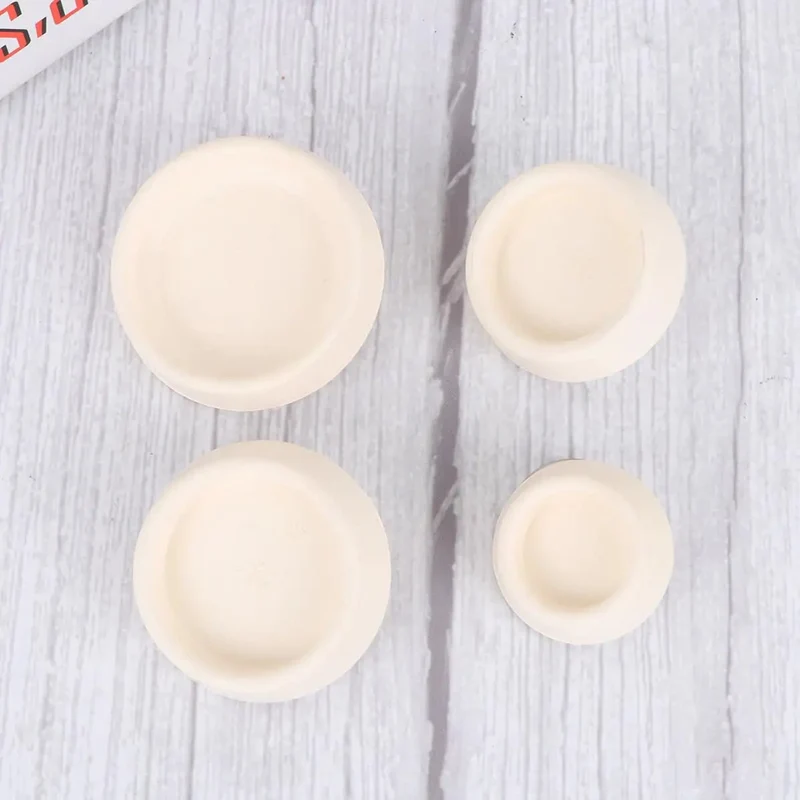Slick White Rubber Sink Stopper Set 4 Piece With Hanging Ring No Sweat Seal For Bathtubs And Laundry Tubs Blocks Food Grime Like It Ain Nothin Quick Fix For Any Drain