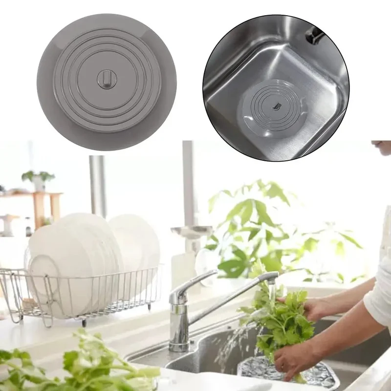 Silicone Bathtub Drain Stopper And Sink Plug With Heavy Duty Seal Blocks Nasty Smells And Keeps Pesky Bugs Out Easy Push Fit Handles Any Kitchen Sink Or Bathtub To Hold Ya Water Tight And Lock In Fresh Scents All Day Long