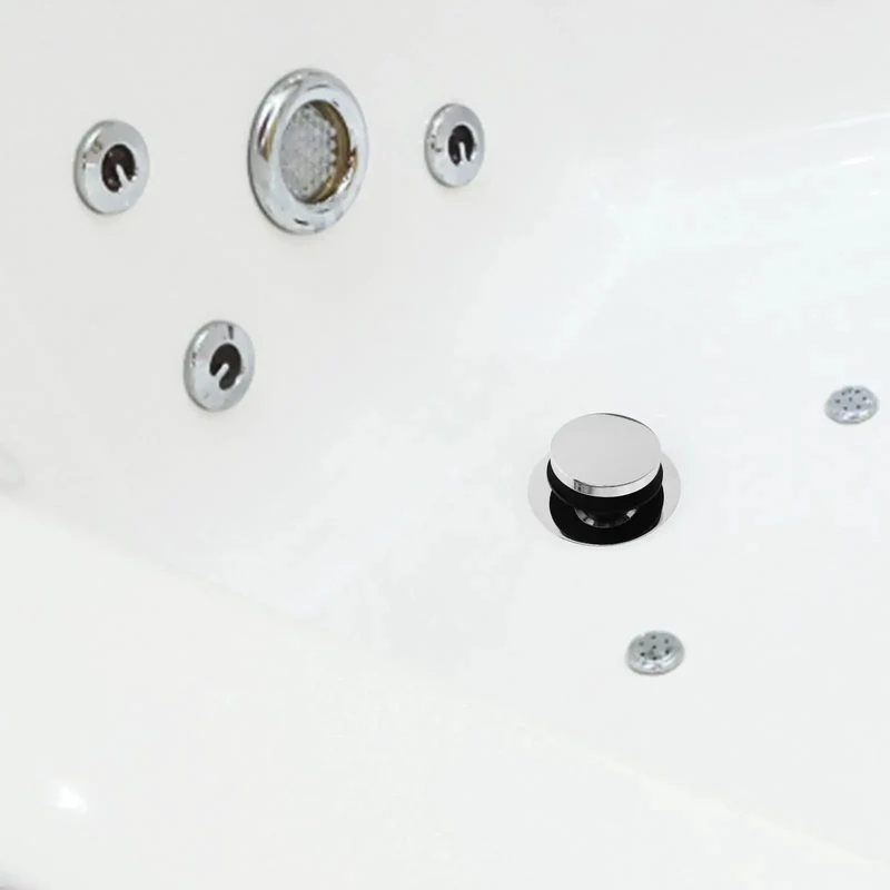 Dead Simple No Sweat Bathtub Drain Stopper Press Plug With Heavy Duty Copper Core Engineered For Hassle Free Bathroom Drainage And Reliable Shower Overflow Control