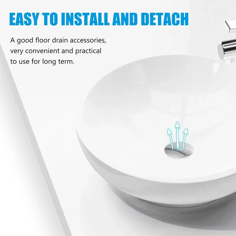 Slick Heavy Duty Brass Bathtub Drain Plug With Push Button Pop Up Seal Overflow Compatible Drain Strainer Quick Install Anti Odor Bathroom Sink Stopper Replacement