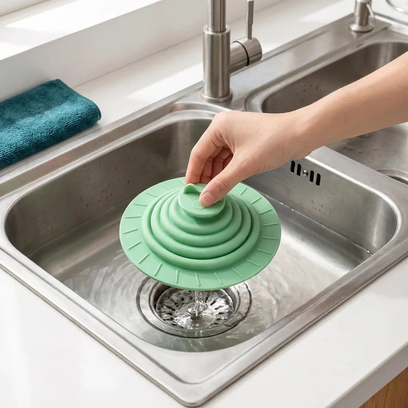Heavy Duty Silicone Tub Stopper And Bathtub Drain Cover Six Inch Profile Delivers A Slick Drip Free Seal For Deep Soaks And Daily Bathroom Tasks Three Pack