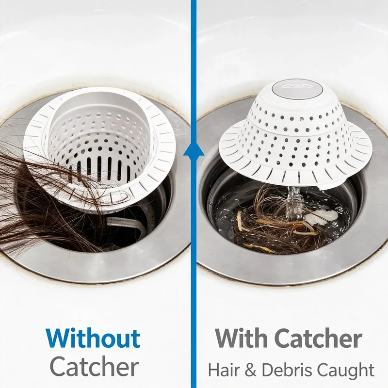 Two Pack Silicone Bathtub Drain Strainer And Hair Catcher Stopper For Shower Tub And Utility Sink Serving As A Straight Up Game Changer That Makes Drain Care A Breeze And Keeps Everything Clear
