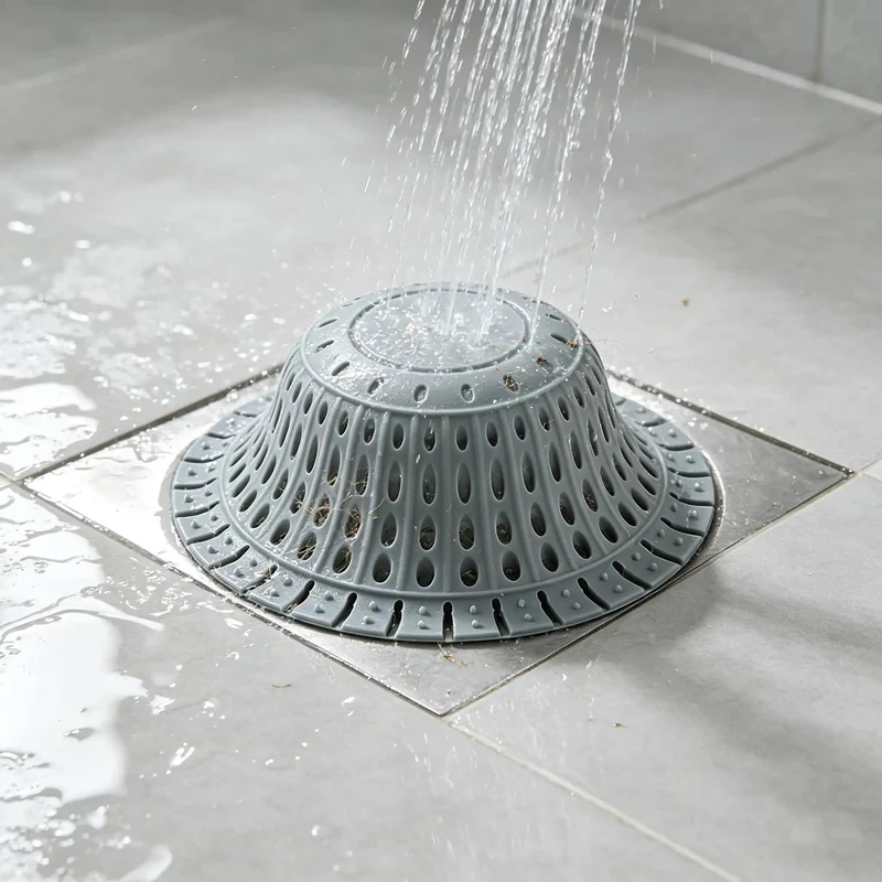 Heavy Duty Silicone Bathtub Drain Strainer Features Weighted Stainless Steel Anchor To Lock Firmly In Place And Snag Gnarly Hair Clumps While Keeping Your Tub Water Flowing Smooth