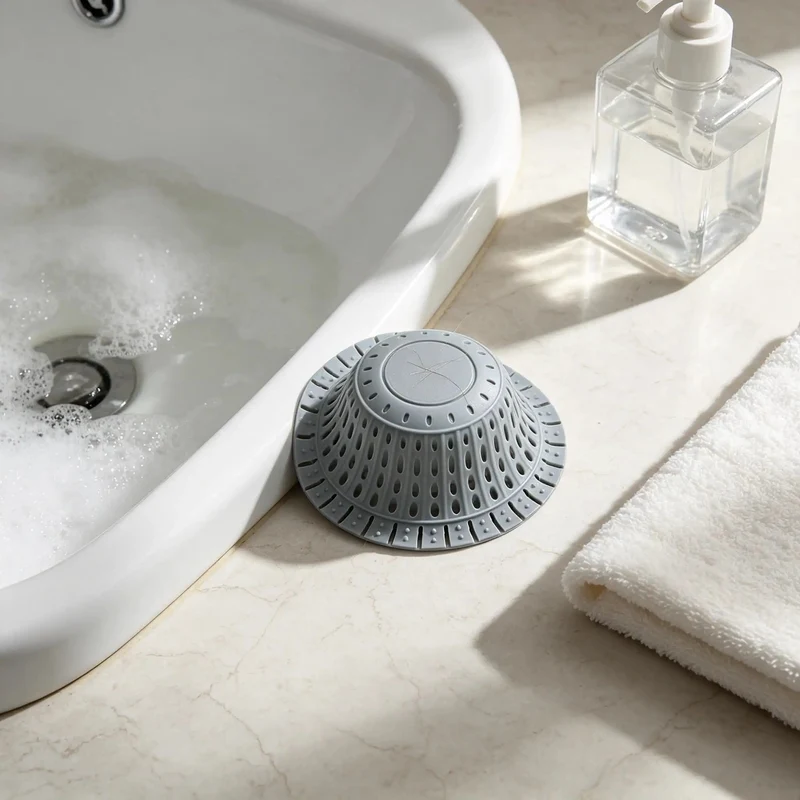 Heavy Duty Silicone Bathtub Drain Strainer Features Weighted Stainless Steel Anchor To Lock Firmly In Place And Snag Gnarly Hair Clumps While Keeping Your Tub Water Flowing Smooth