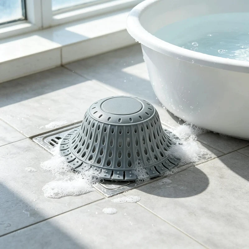 Heavy Duty Silicone Bathtub Drain Strainer Features Weighted Stainless Steel Anchor To Lock Firmly In Place And Snag Gnarly Hair Clumps While Keeping Your Tub Water Flowing Smooth