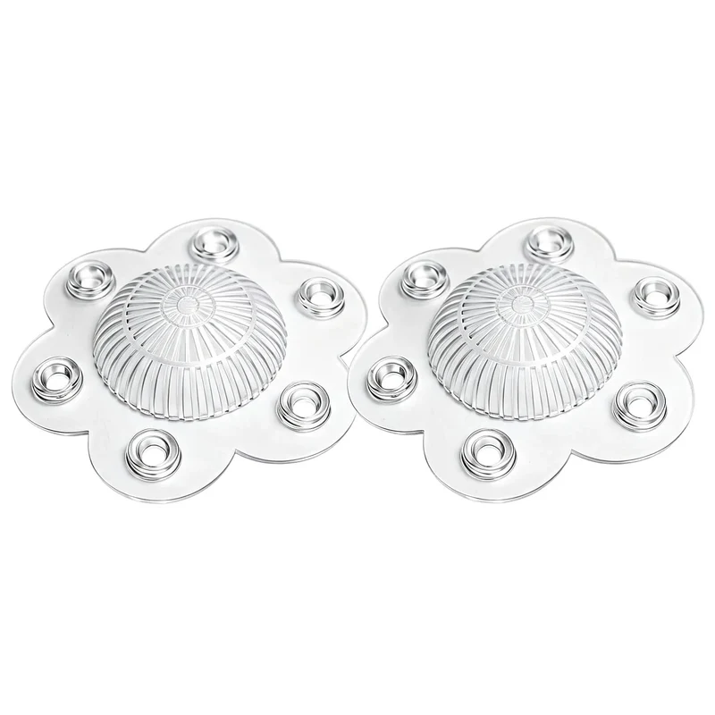 Two Pack Hair Catcher Shower Drain Guard With Six Grip Strong Suction Cups Dome Design Straight Up Snags Hairs And Gunk Fast Keeps Your Pipes On Smooth Sailing Zero Drama Or Costly Fixes