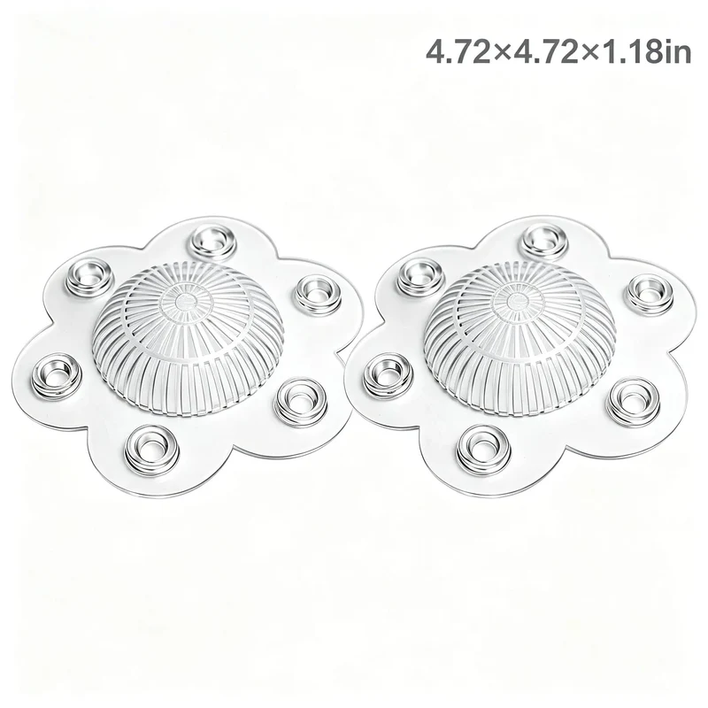 Two Pack Hair Catcher Shower Drain Guard With Six Grip Strong Suction Cups Dome Design Straight Up Snags Hairs And Gunk Fast Keeps Your Pipes On Smooth Sailing Zero Drama Or Costly Fixes