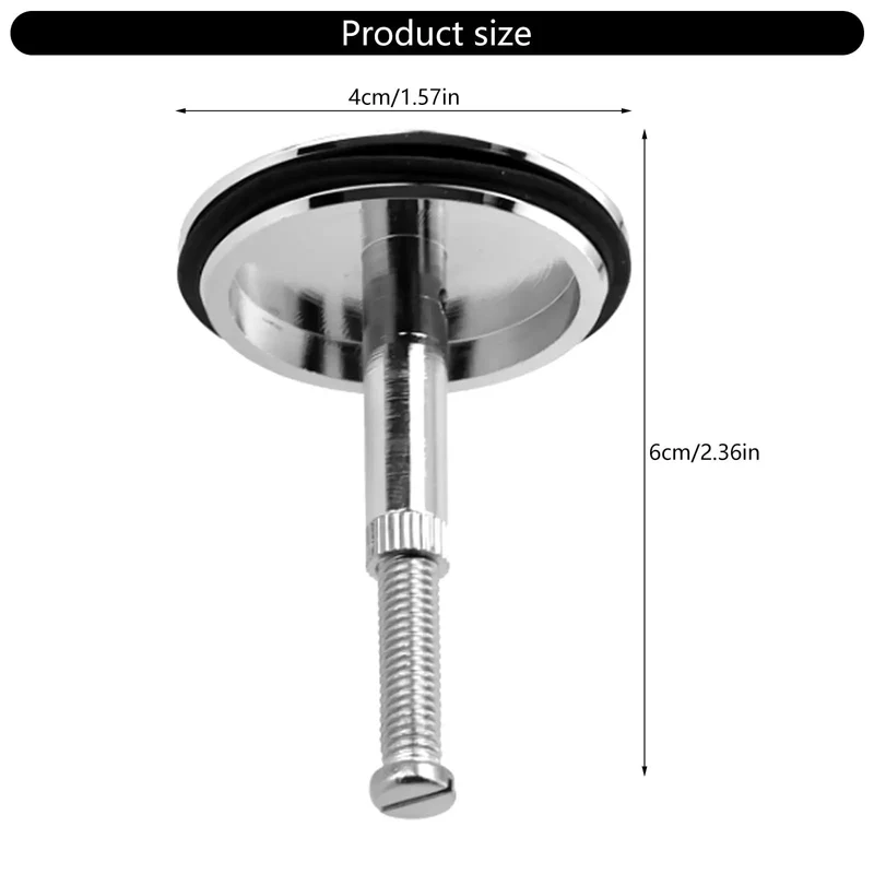 Tough As Nails Brass Bathtub Stopper With Sleek Electroplated Finish Heavy Duty Drain Plug 43Mm Built For No Fuss Bathroom Setup And Everyday Reliability
