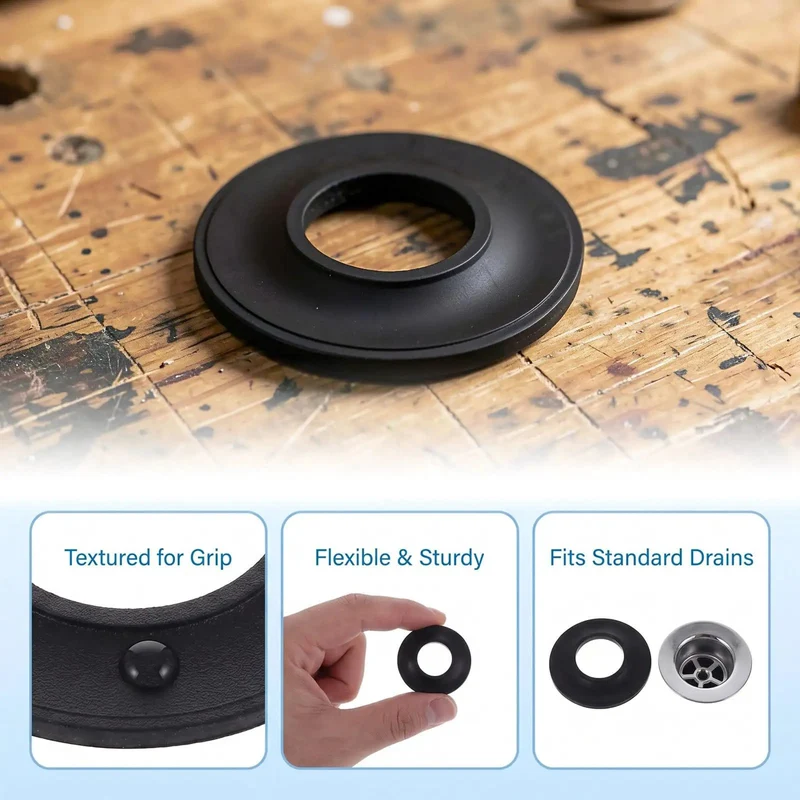 Ten Pack Rubber Bathtub Stopper Gasket With Nonslip Grip For No Sweat Tub Drain Replacement And Quick Bathroom Fixes The Real Deal DIY Plumbing Perks